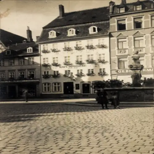 Foto Ak Halberstadt am Harz, Platz, Apotheke
