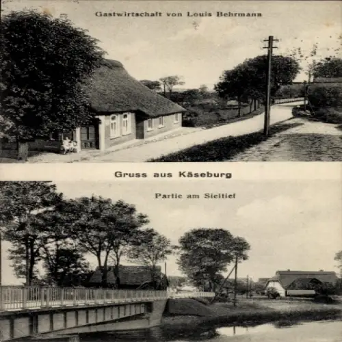 Ak Käseburg Brake an der Weser, Sieltief, Gastwirtschaft von Louis Behrmann