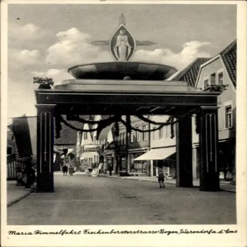 Ak Warendorf im Münsterland, Maria-Himmelfahrt, Freckenborsterstraße