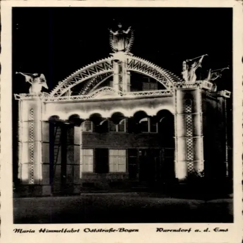 Ak Warendorf im Münsterland, Maria-Himmelfahrt, Oststraße-Bogen