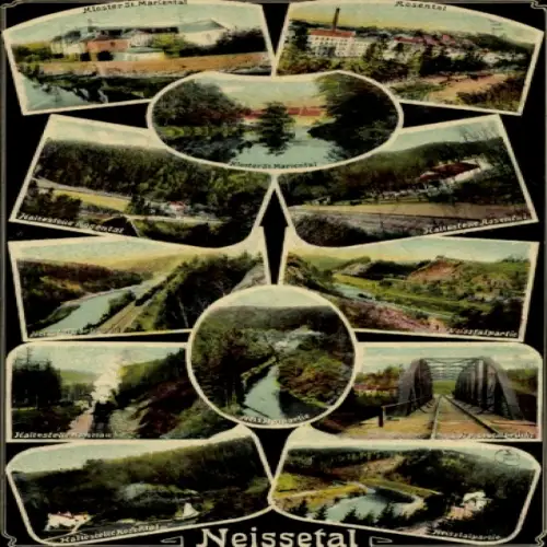 Ak Schlesien, Neissetal, Kloster Sankt Marienal, Rosental