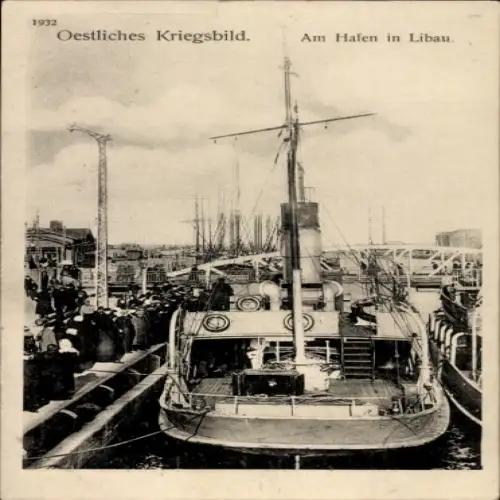 Ak Liepaja Libau Lettland, Partie am Hafen