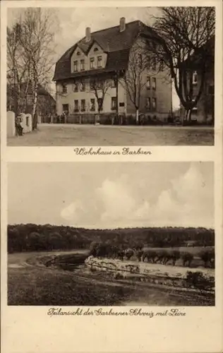 Ak Garbsen in Niedersachsen, Gesamtansicht, Wohnhaus, Leine
