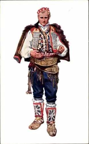 Künstler Ak Kirin V., Dalmatischer Mann in Tracht