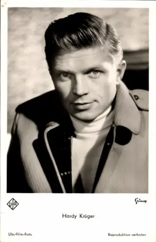 Ak Schauspieler Hardy Krüger, Portrait