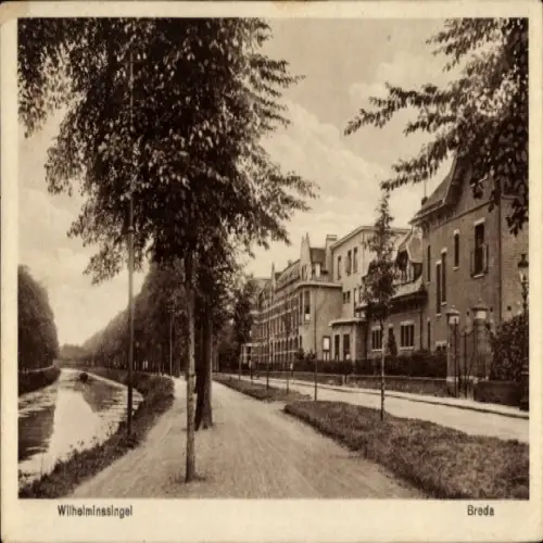 Ak Breda Nordbrabant Niederlande, Straßenansicht, Wilhelminasingel in  Niederlande