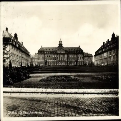 Ak Zwickau in Sachsen, Staatl. Krankenhaus