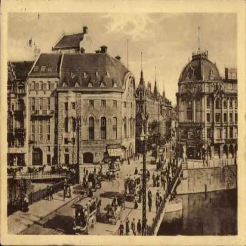 Ak Berlin Mitte, Weidendammer Brücke, Komische Oper