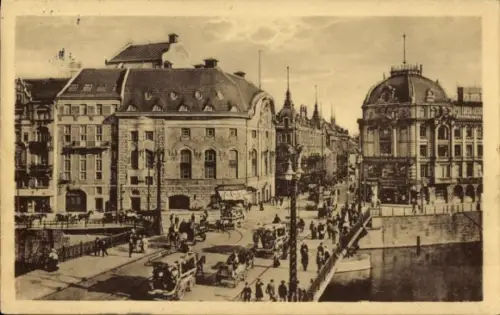 Ak Berlin Mitte, Weidendammer Brücke, Komische Oper