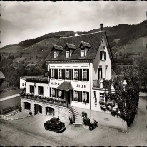 Ak Glottertal im Schwarzwald, Gasthaus Adler