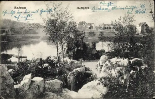 Ak Bochum im Ruhrgebiet, Stadtpark