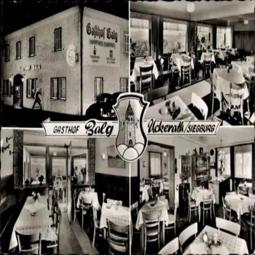 Ak Siegburg an der Sieg, Gasthof Balg, Gasthaus, Restaurant, Terrasse, Siebengebirge