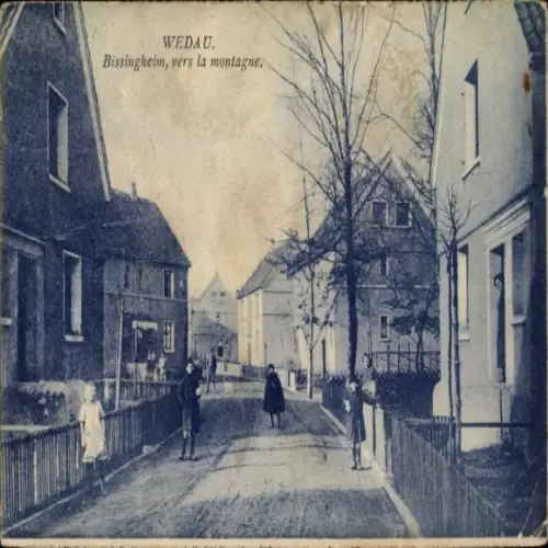 Ak Wedau Duisburg im Ruhrgebiet, Bissingheim, Straßenpartie, Kinder