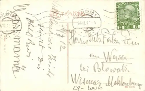 Ak Karlovy Vary Karlsbad Stadt, Westend, Teilansicht mit Hotels