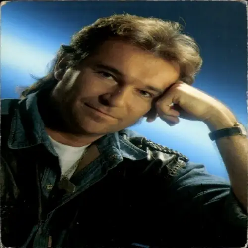 Autogrammkarte Sänger Peter Sebastian, Portrait, Autogramm
