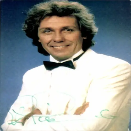 Autogrammkarte Sänger Erik Silvester, Portrait, Autogramm