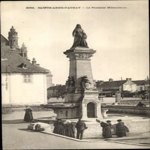 Ak Sainte Anne d'Auray Morbihan, Fontaine Miraculeuse