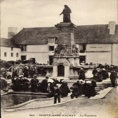 Ak Sainte Anne d'Auray Morbihan, Fontaine