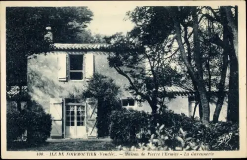 Ak Île de Noirmoutier Vendée, Haus von Pierre l'Ermite, La Garennerie