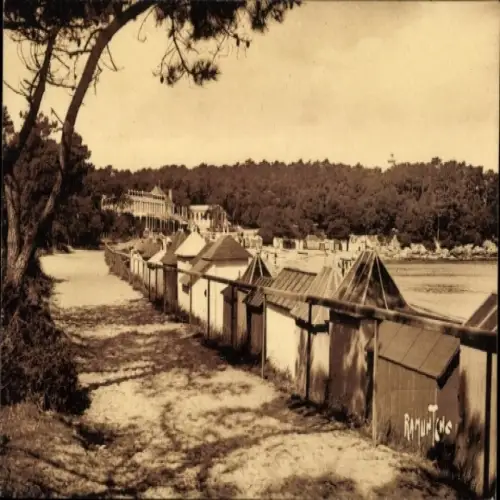 Ak Île de Noirmoutier Vendée, Plage du Bois de La Chaise