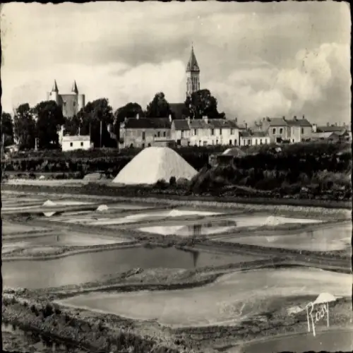Ak Noirmoutier Vendée, Chateau, Isle, prise des Marais