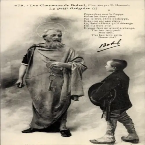 CPA Chansons de Botrel, Le petit Gregoire