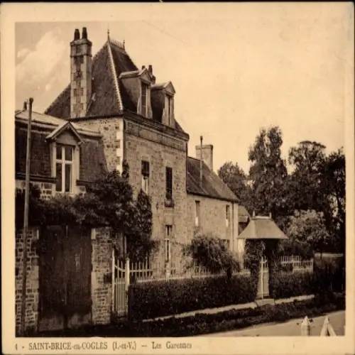 CPA Saint Brice en Coglès Ille et Vilaine, Les Garennes