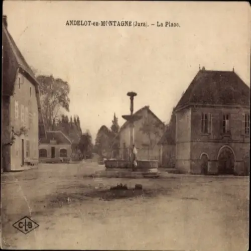 CPA Andelot dans le Jura, La Place