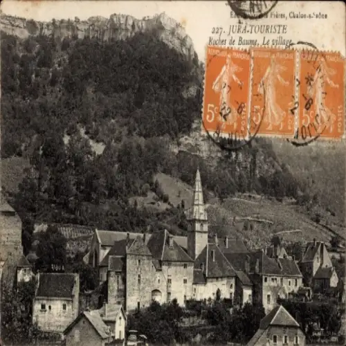 CPA Baume les Messieurs Jura, vue partielle