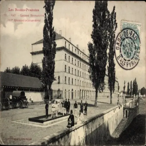 Ak Pau Pyrénées-Atlantiques, Caserne Bernadotte, 18. Infanterie-Regiment