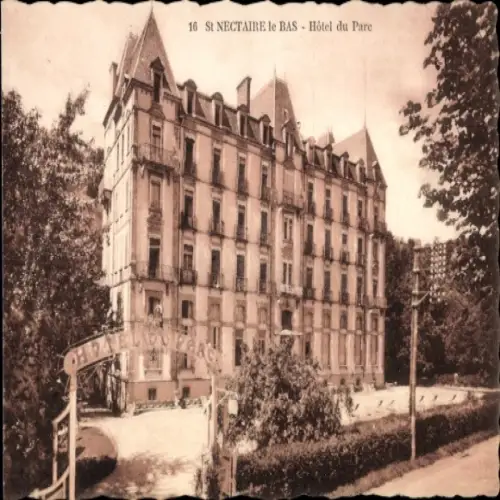CPA Saint Nectaire le Bas Haut Puy de Dôme, Hotel du Parc