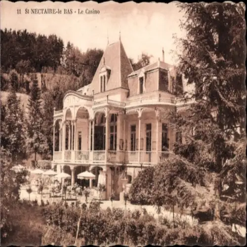 CPA Saint Nectaire le Bas Haut Puy de Dôme, Le Casino