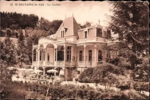 CPA Saint Nectaire le Bas Haut Puy de Dôme, Le Casino