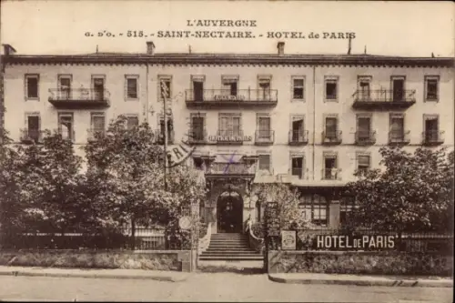 Ak Saint Nectaire le Haut Puy de Dôme, Hotel de Paris