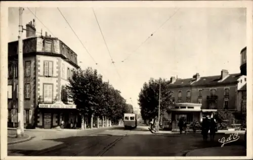 Ak Chamalières Haute Loire, Blick auf Straßenansicht, Tram, Gebäude