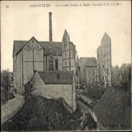 Ak Nogent le Roi Eure et Loir, Grands Moulins de Ruffin