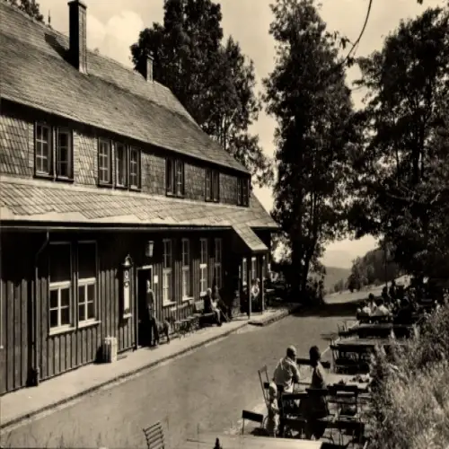 Ak Vesser Suhl in Thüringen, Stutenhaus, Ferienheim, Berggaststätte, VEB Carl Zeiss, Jena