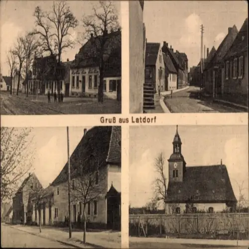 Foto Ak Brederfeld, Gasthof zur Fuhr, Blick in den Ort