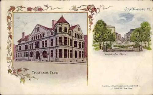 PC Baltimore Maryland USA, Maryland Club, Washington Place