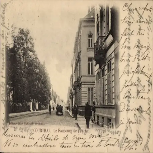 CPA Courtrai Courtrai Flandre occidentale, Le Faubourg de Tournai