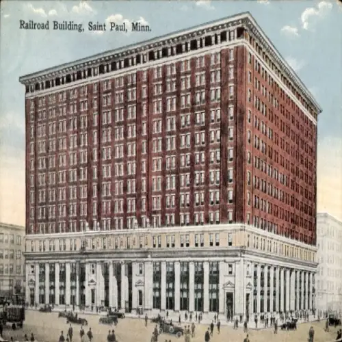 Ak Saint Paul Minnesota USA, Railroad Building, s Gebäude, farbig, 