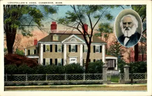 PC Cambridge Massachusetts USA, Longfellows Home, Portrait