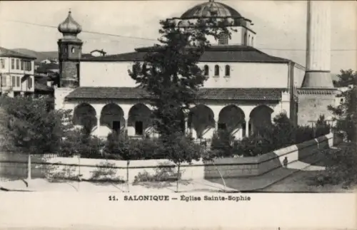 Ak Salonique Saloniki Thessaloniki Griechenland, Eglise Sainte-Sophie, Architektur,  Kirche