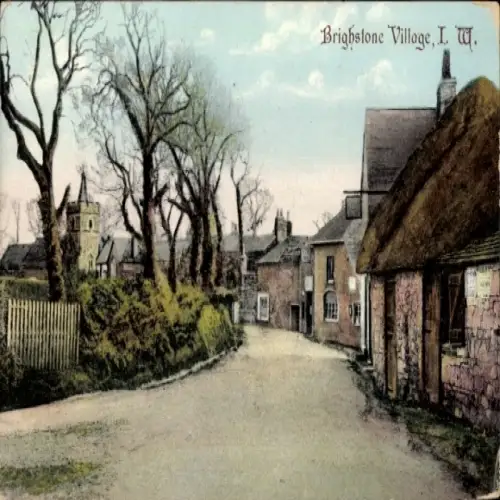 Ak Brighstone Village Isle of Wight England, Straßenansicht