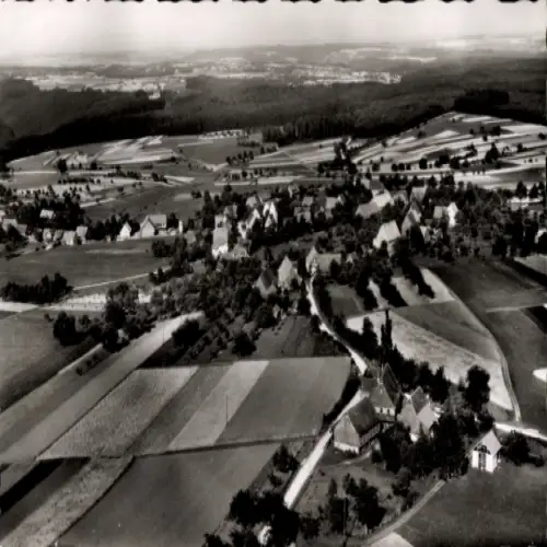 Ak Martinsmoos Neubulach im Schwarzwald, Fliegeraufnahme