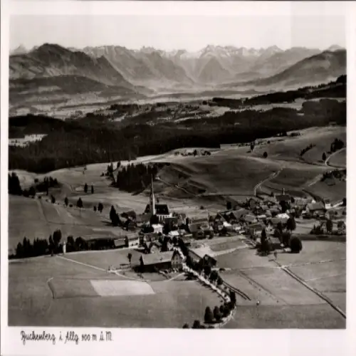 Ak Buchenberg im Allgäu, Fliegeraufnahme