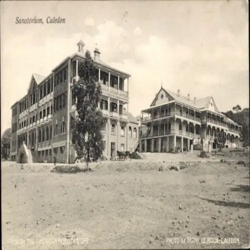 Ak Caledon South Africa Südafrika, Sanatorium, alte Gebäude, Foto von Frank Le Roux