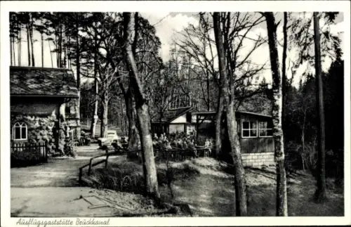 Ak Feucht in Mittelfranken, Ausflugsgaststätte Brückkanal