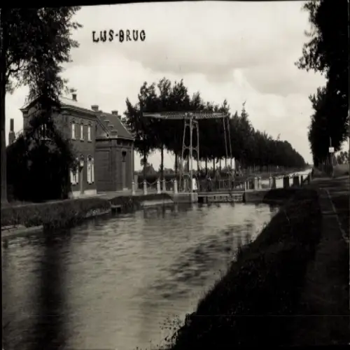 Foto Ak Ingelmunster Westflandern, Fluss, Brücke