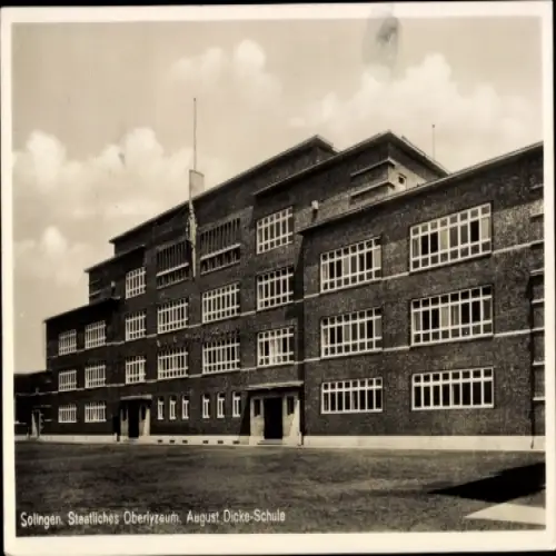 Ak Solingen im Bergischen Land, Staatliches Oberlyzeum, August Dicke-Schule